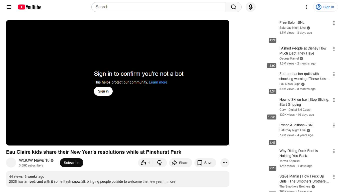 Eau Claire kids share their New Year's resolutions while at Pinehurst Park - YouTube